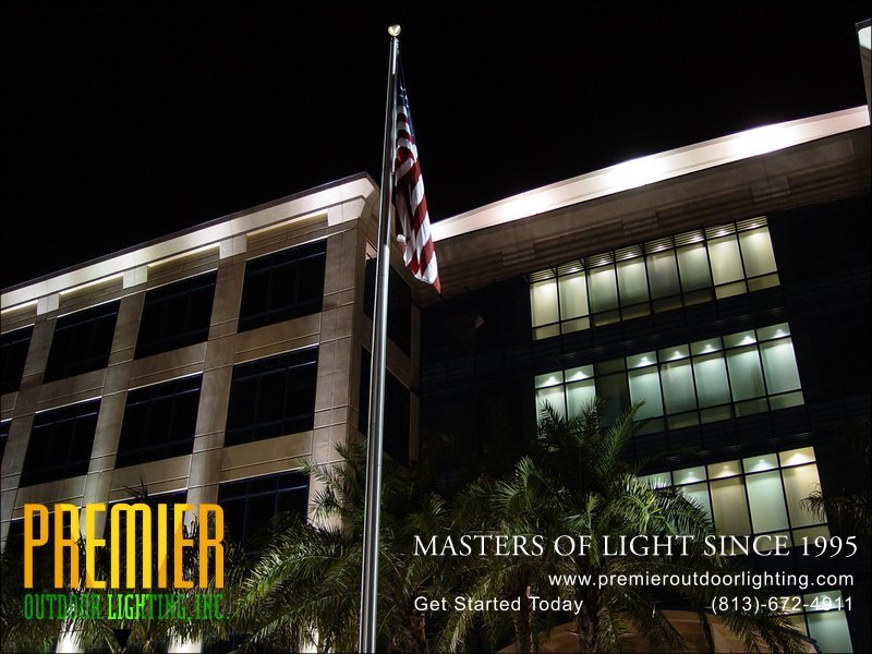 Office Lighting Techniques  - Company Projects in Commercial Lighting photo gallery from Premier Outdoor Lighting