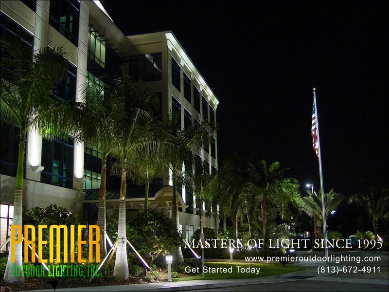 Office Lighting Techniques  - Company Projects in Commercial Lighting photo gallery from Premier Outdoor Lighting