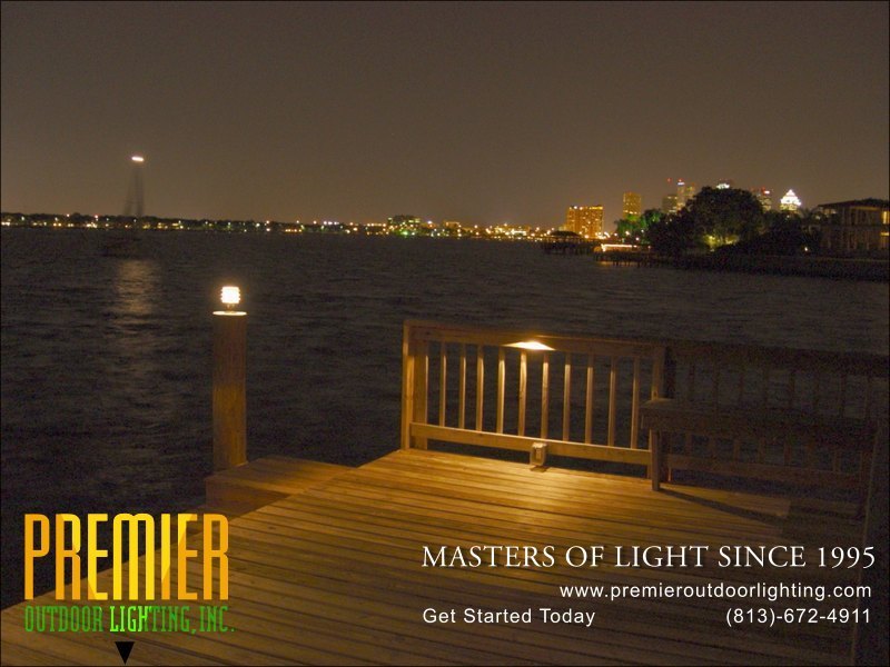 Colored LED Dock Lighting Tampa in Dock Lighting photo gallery from Premier Outdoor Lighting