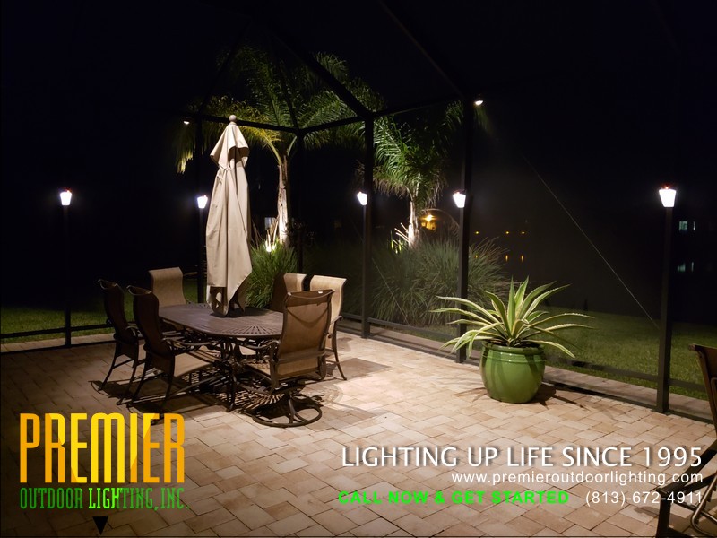 Pool Cage Lighting Company in Pool Cage Lighting photo gallery from Premier Outdoor Lighting
